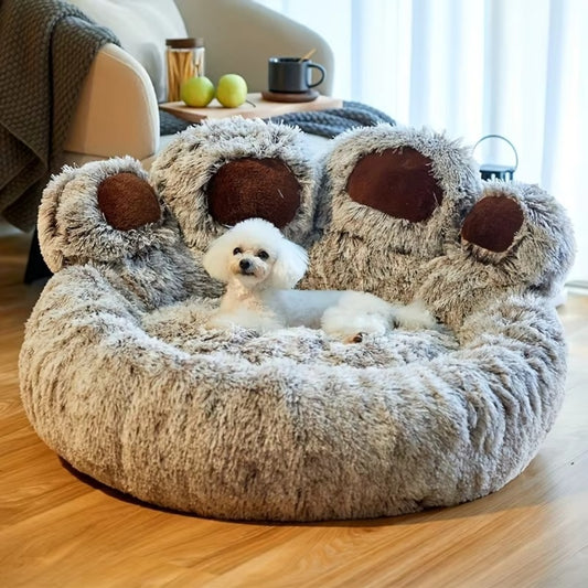 Fluffy Plush Dog Bed Large Small Pet Bed Sofa for Cats Puppy