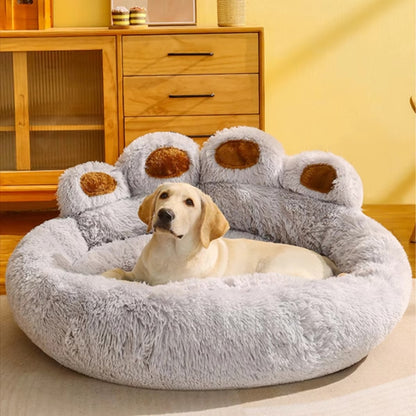 Fluffy Plush Dog Bed Large Small Pet Bed Sofa for Cats Puppy