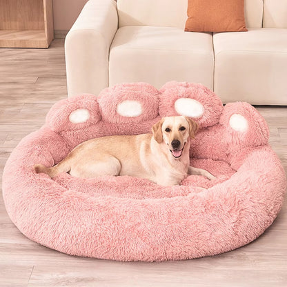 Fluffy Plush Dog Bed Large Small Pet Bed Sofa for Cats Puppy