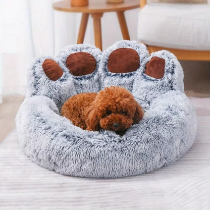 Fluffy Plush Dog Bed Large Small Pet Bed Sofa for Cats Puppy