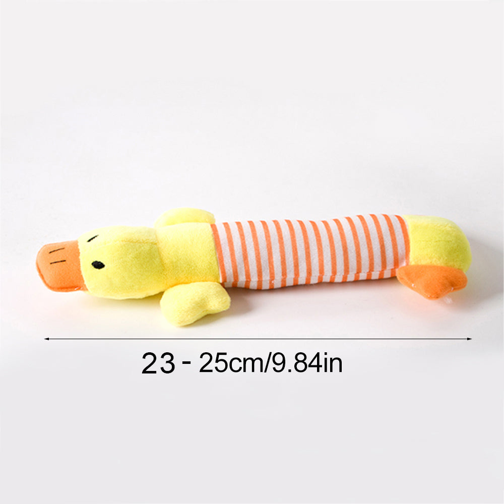 Stuffingless Plush Squeaky Dog Chew Toy Pet Squeak Toy