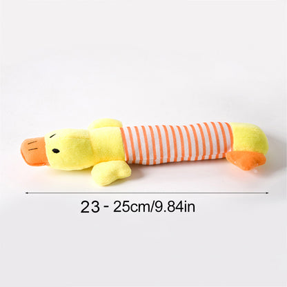 Stuffingless Plush Squeaky Dog Chew Toy Pet Squeak Toy